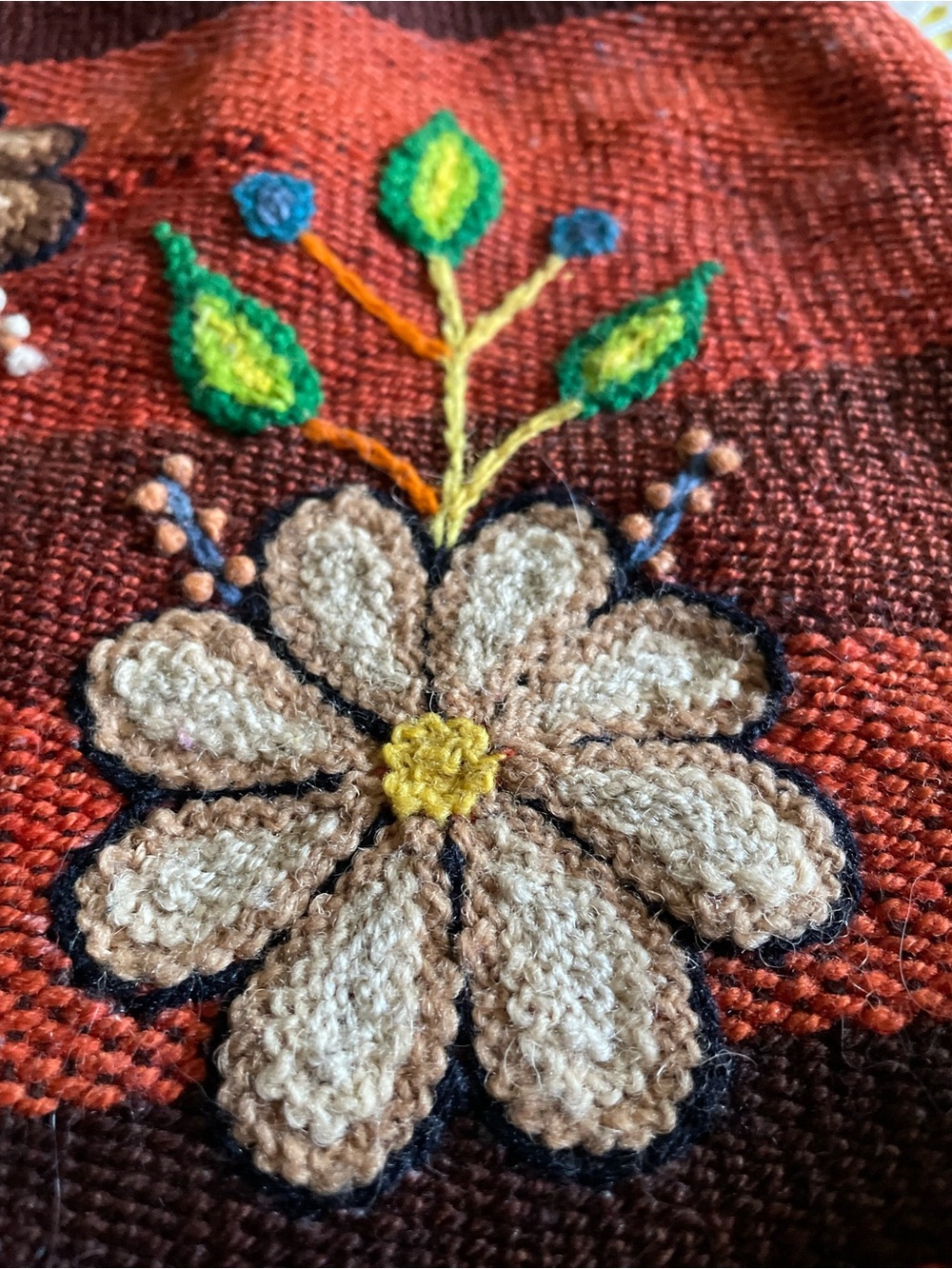 Vintage Handmade floral tote bag - Picture 7 of 13